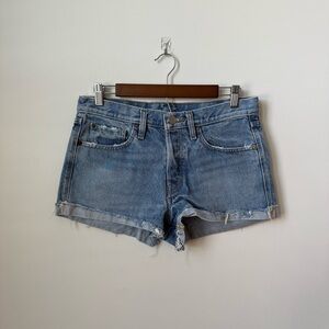 BDG by Urban Outfitters Light Wash Denim Shorts Button Fly Size 27
